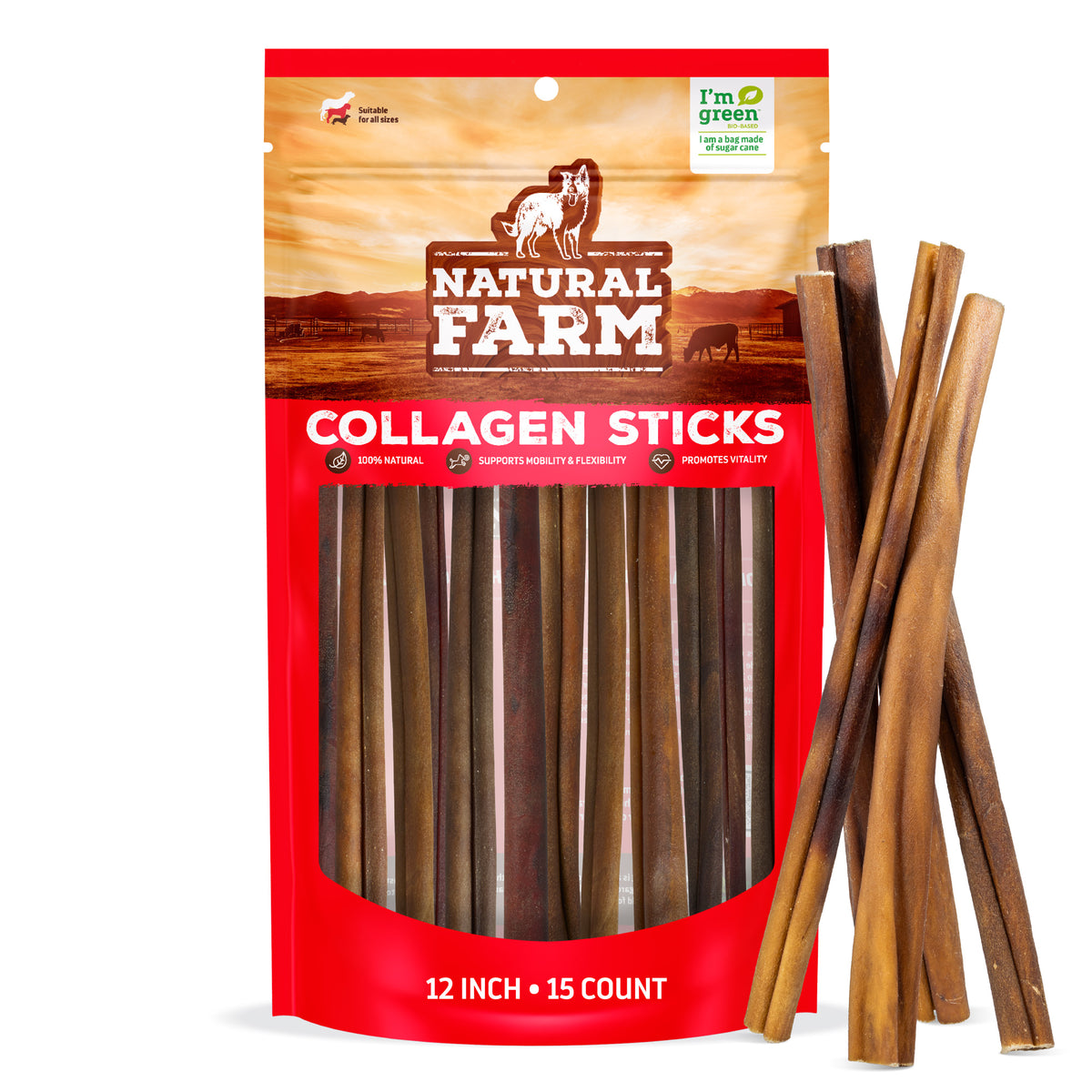 Collagen Sticks for Dogs - Large | Long-Lasting Joint Chew