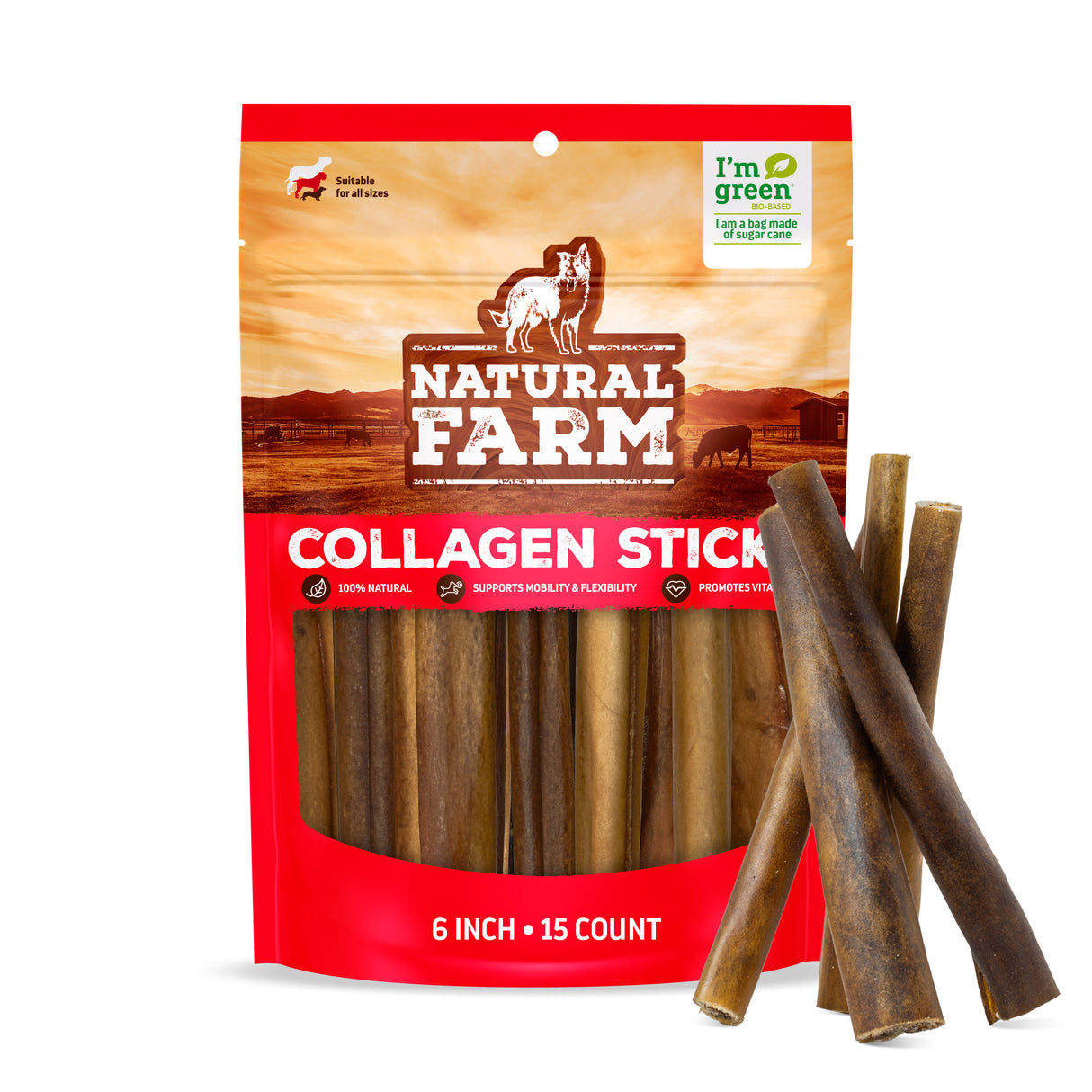 Collagen Sticks for Dogs - Regular | Long-Lasting Chew
