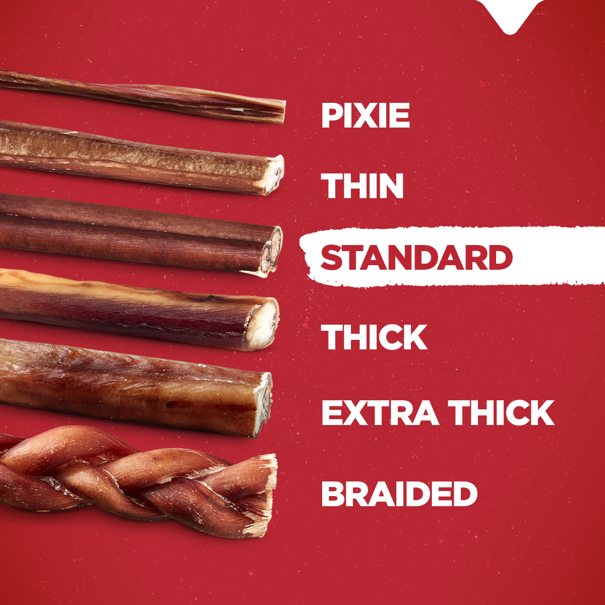 4-8 Inch Standard Bully Sticks Natural Farm Shop Bully Sticks