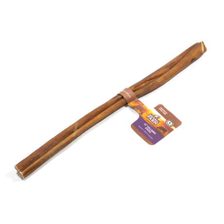 Natural Farm 30cm Collagen Stick, 1 count. A long, functional, all-natural premium dog chew on a white background, featuring official '.com.au' packaging that highlights it as a naturally odour-free rawhide alternative for medium chewers in the Australian market.