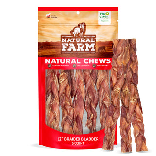 Triple Braided Bully Sticks | Light & Senior Dogs