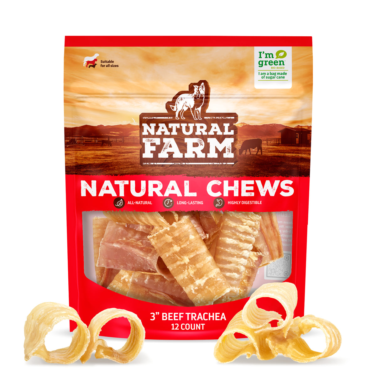 Beef Trachea Chews | Natural Joint Support for Dogs