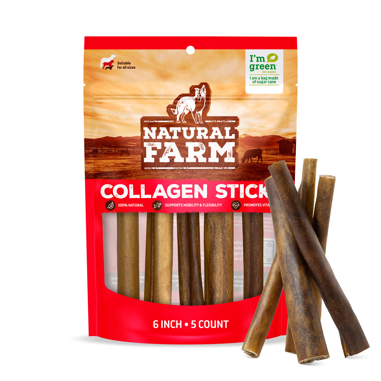 Collagen Sticks for Dogs - Regular | Long-Lasting Chew