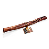 Side profile of a Natural Farm 30cm Power Bully Stick. An extra-thick, all-natural premium dog chew on a white background, featuring the official label for hard chewers requiring a naturally odour-free and highly durable treat in the Australian market.
