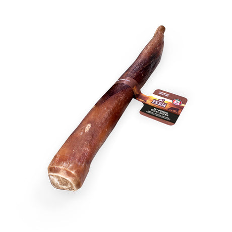 Natural Farm 30cm Power Bully Stick, 1 count. An extra-thick, all-natural premium dog chew on a white background, featuring official packaging that highlights it as naturally odour-free and specifically built for hard chewers requiring maximum durability in the Australian market.